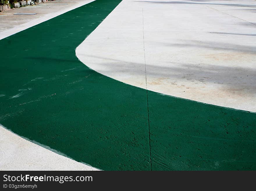 The green lane at the hotel.