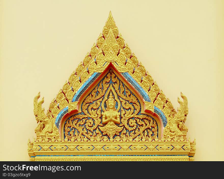 Thai style decoration on the temple