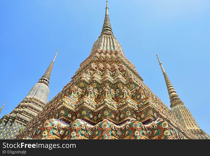 Ancient Pagoda Or Chedi At Wat Pho