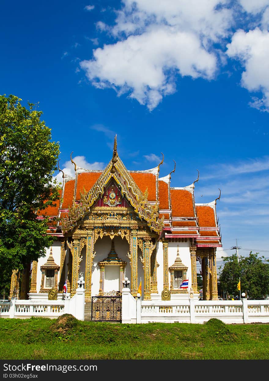 Buddhist church in the Central of Thailand. Buddhist church in the Central of Thailand