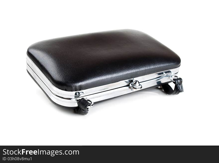 Black women handbag isolated on a white background