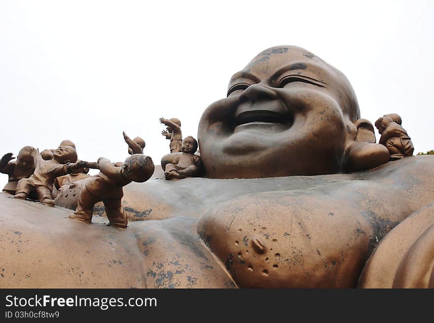 This is taken in lingshan temple of zhejiang province. This is taken in lingshan temple of zhejiang province