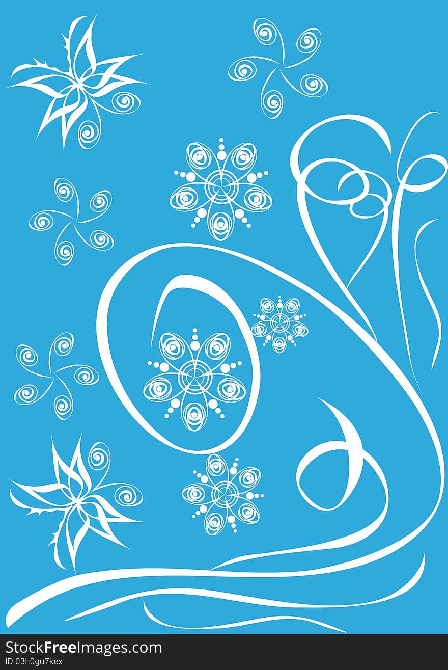 Abstract Floral Ornament