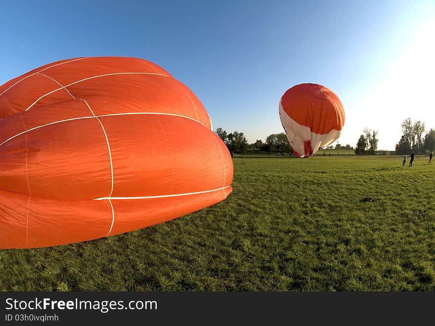 A Hot Air Balloon at the start