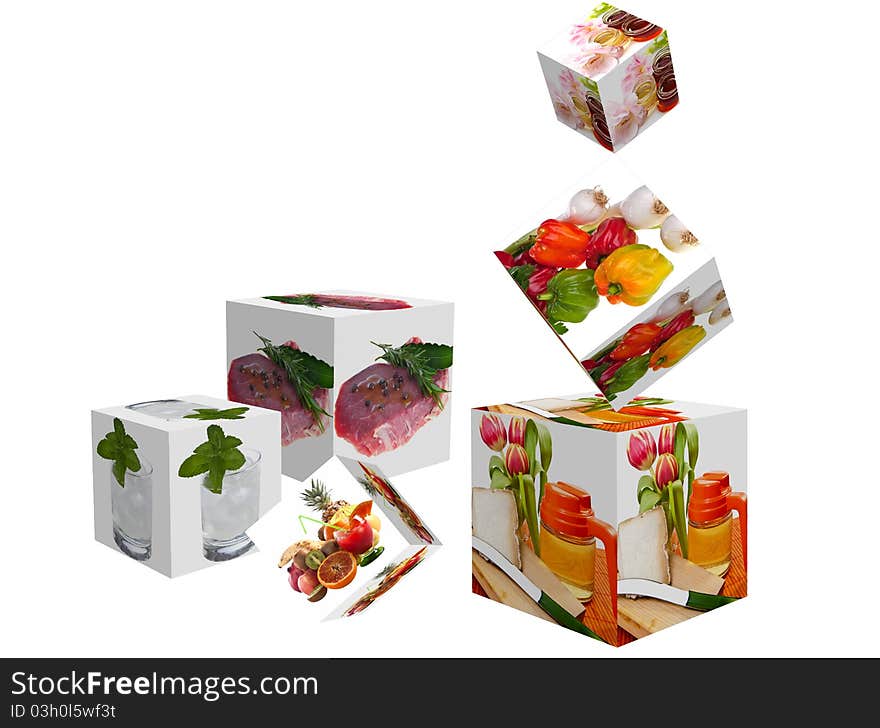 Cubes with images