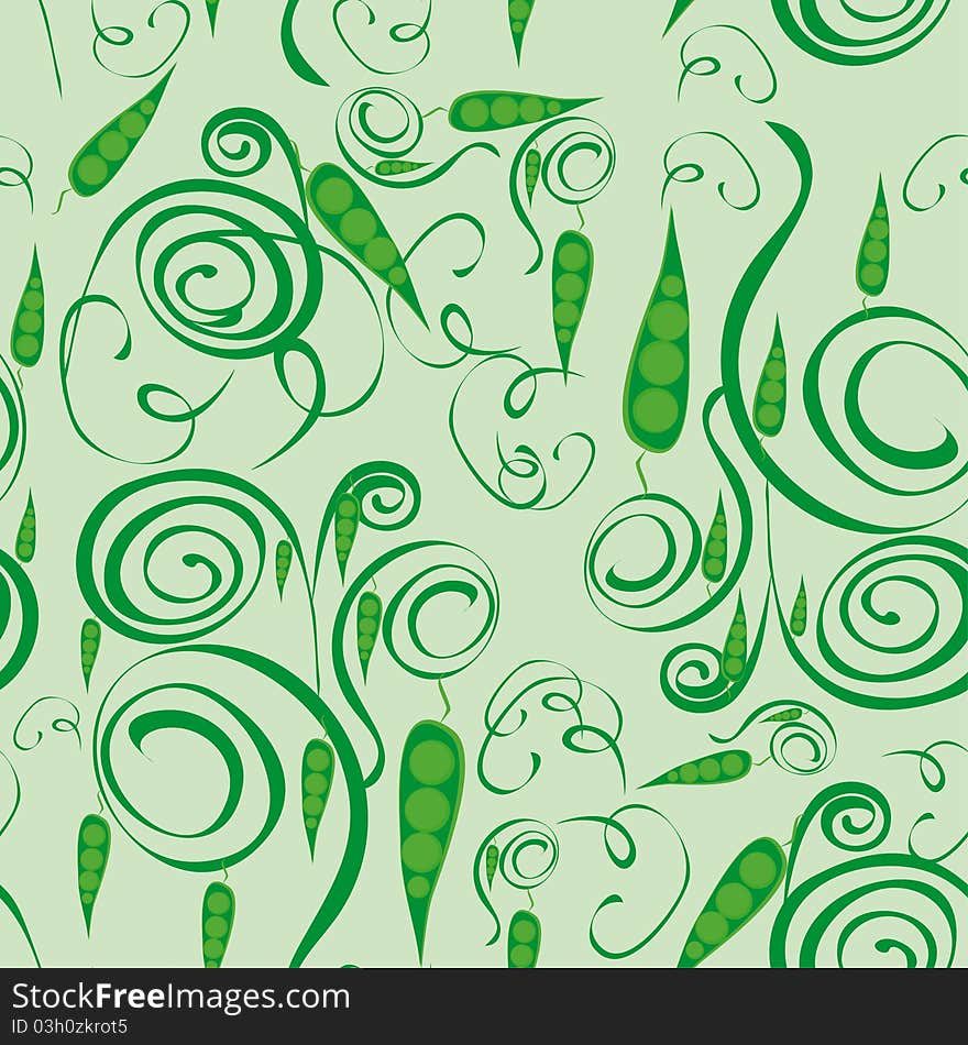 Abstract pattern with green peas