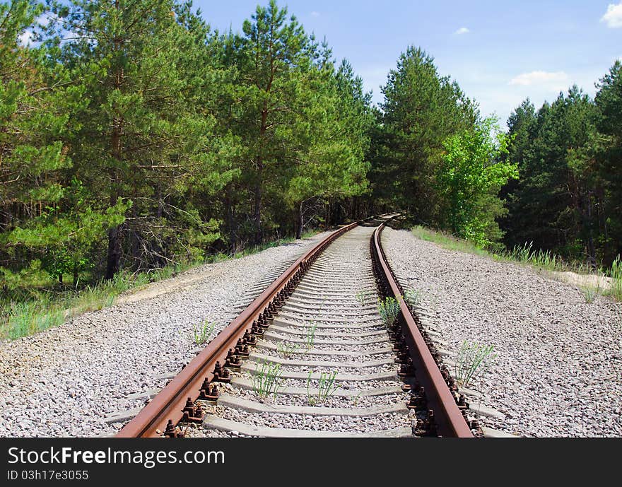 Abandoned railway line