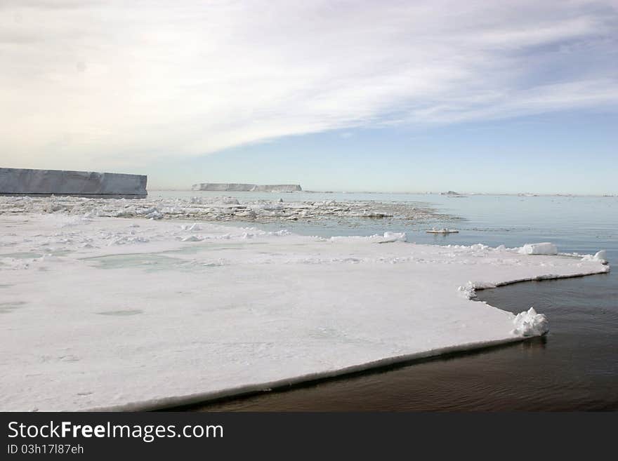 Scenery in Antarctica, the frozen continent. Scenery in Antarctica, the frozen continent