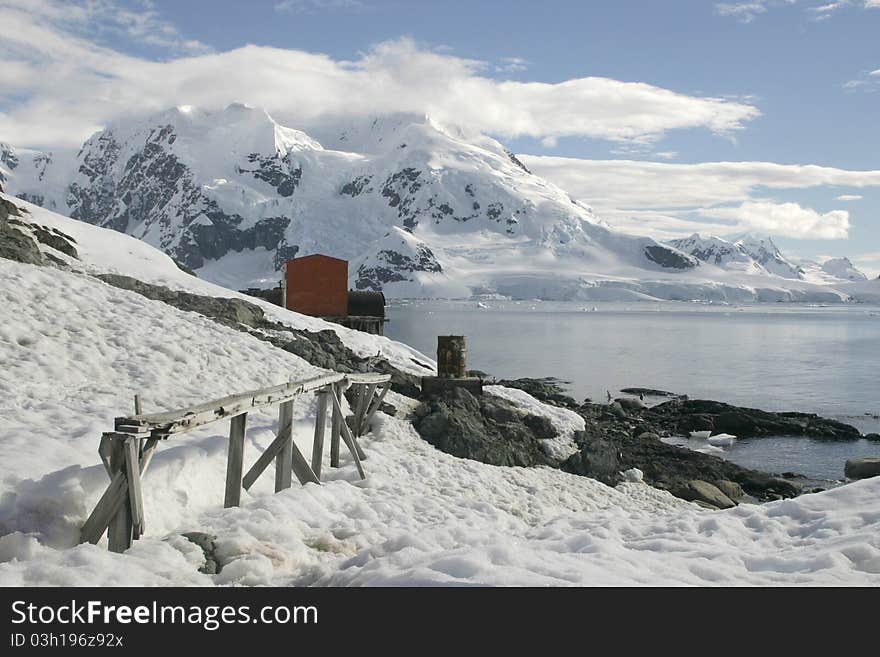 Scenery in Antarctica, the frozen continent. Scenery in Antarctica, the frozen continent