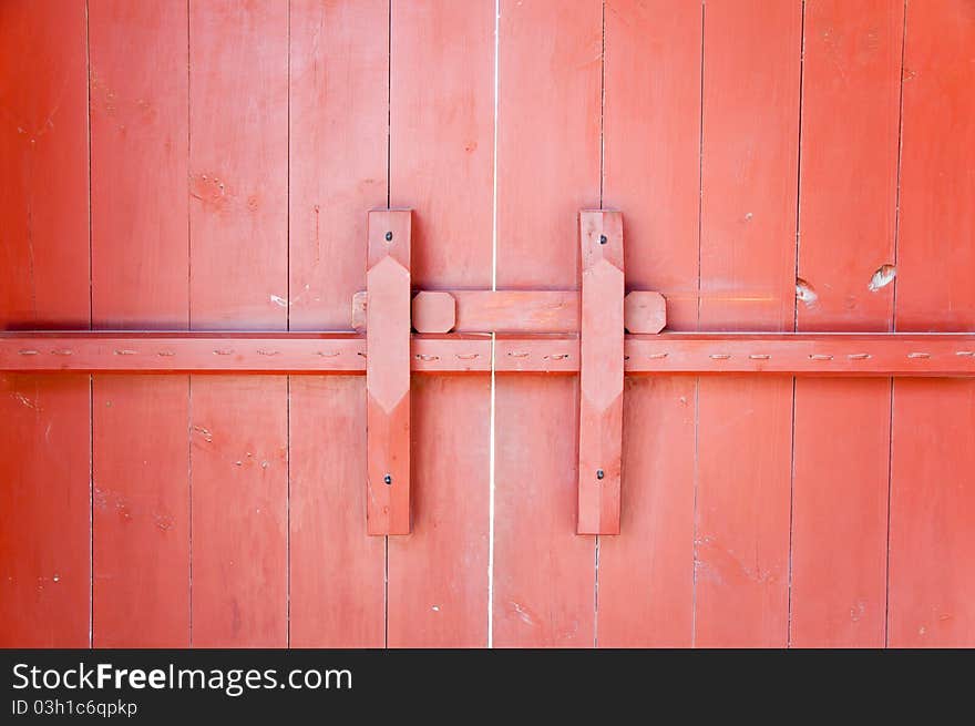 Chinese door in old style