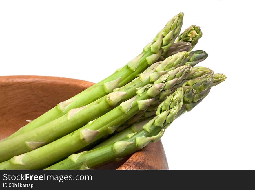 Fresh green asparagus