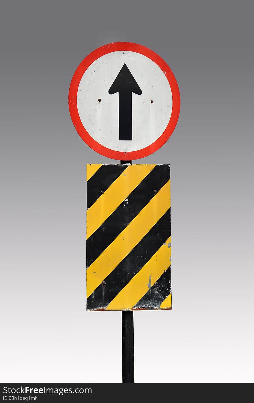 Direction traffic sign