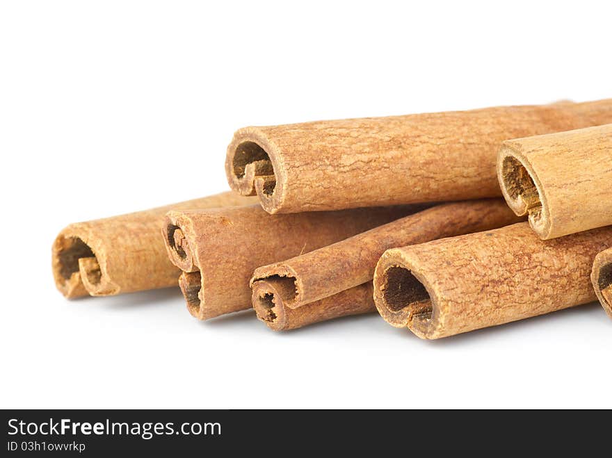 Few Cinnamon Sticks Close-up