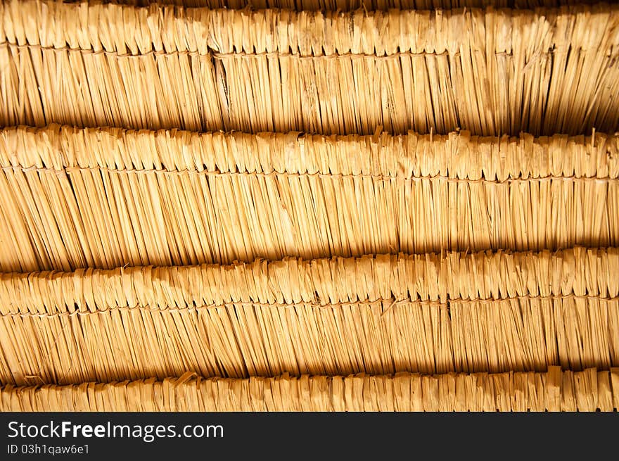 Wooden roof texture for background