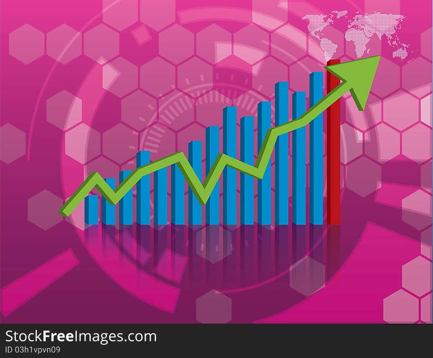 Graph of growth in investment