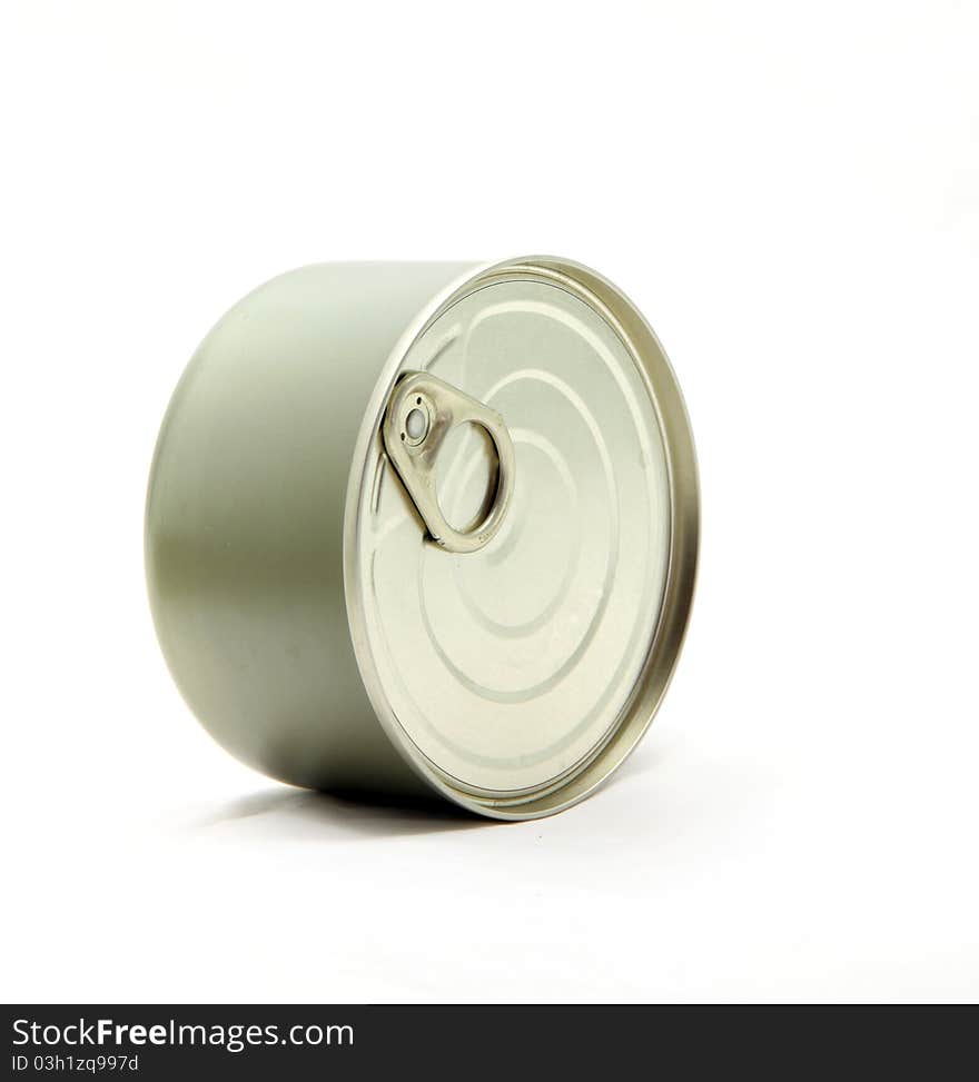 Studio shot of food Aluminum metal can