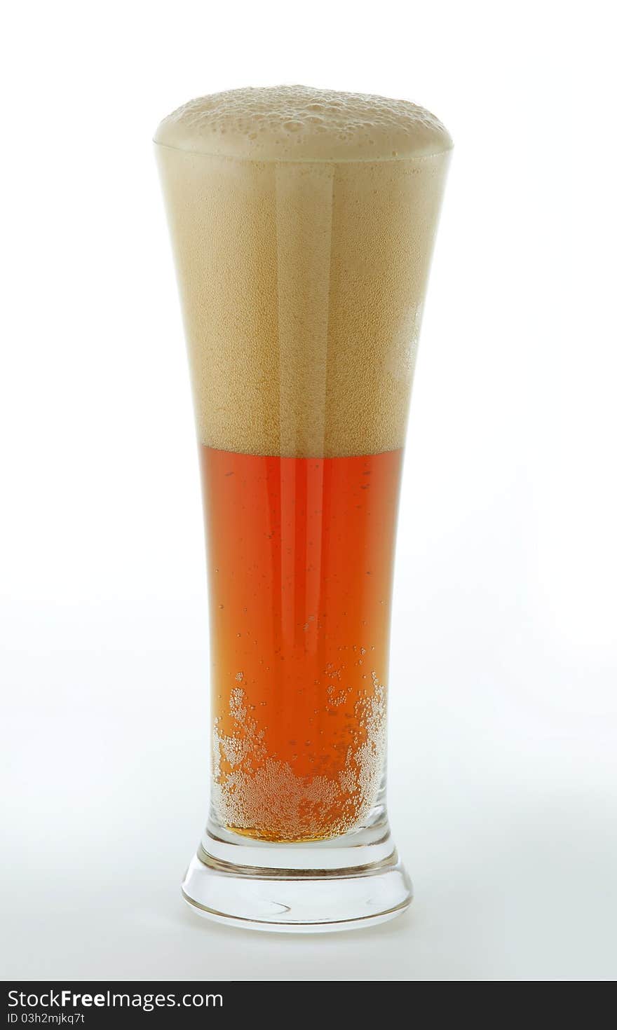 Glass with cold dark beer