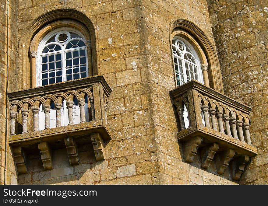 View of a folly located in the Cotswolds. View of a folly located in the Cotswolds