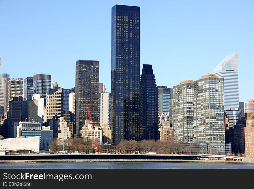 NYC - view to Manhattan from Long Island