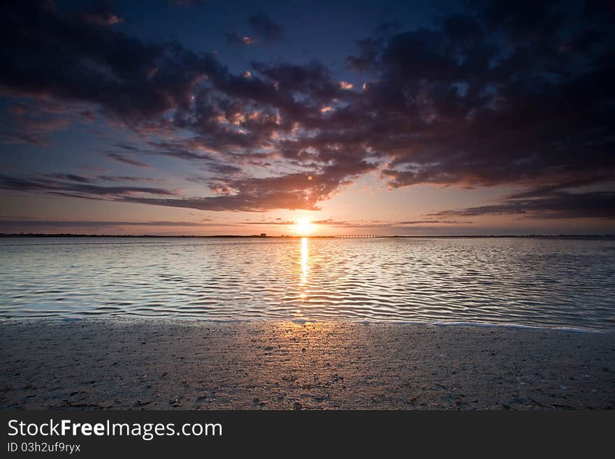 Beach sunsets in southern Florida