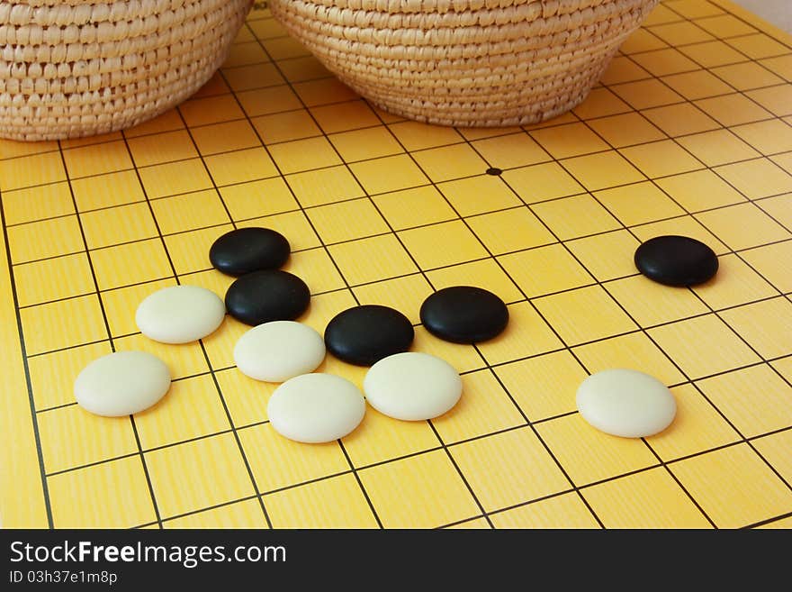 The traditional game of go,China,Asia. The traditional game of go,China,Asia