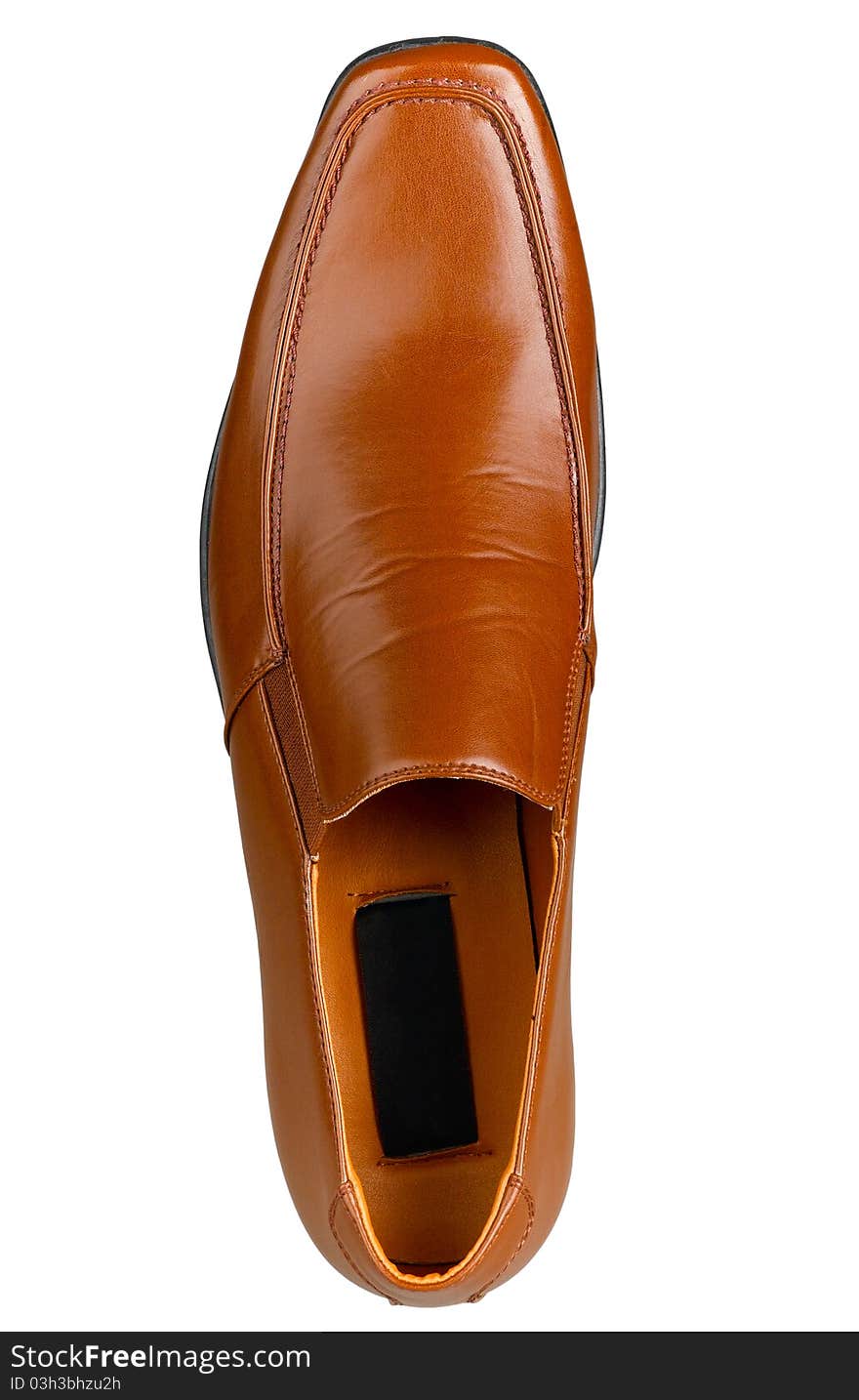 Luxury Brown Men Shoe Isolated