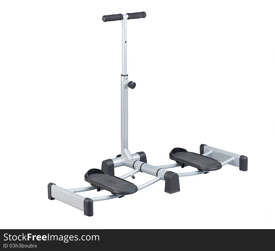 Foot side slider exercise tool the image isolated on white background. Foot side slider exercise tool the image isolated on white background