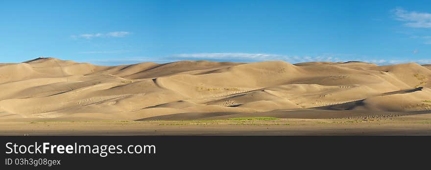 The dunes of Great Sand Dunes National Park. The dunes of Great Sand Dunes National Park.