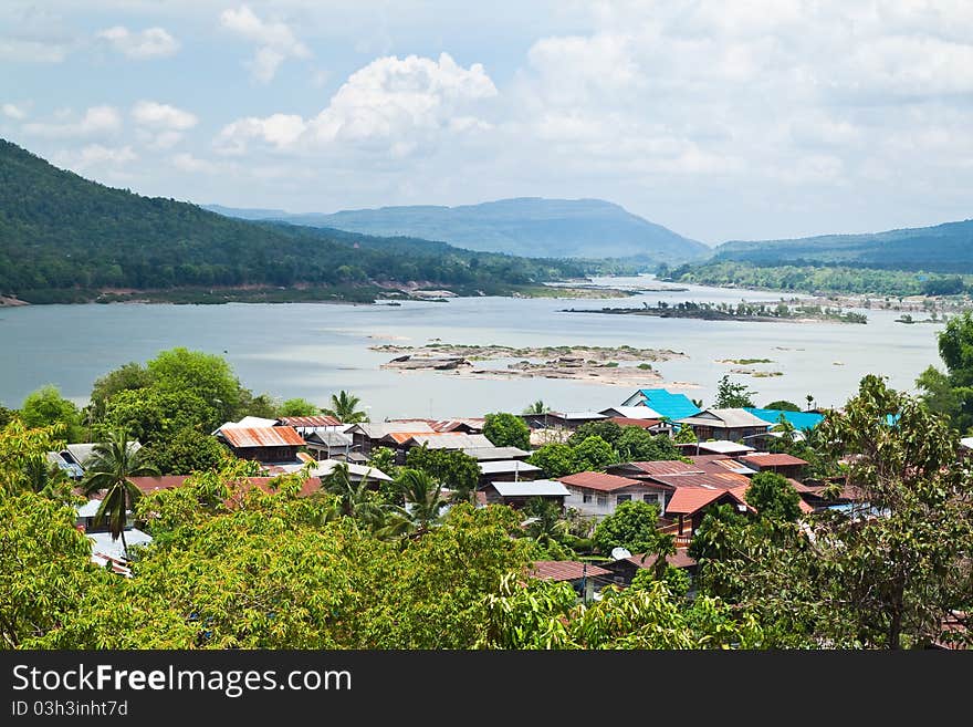 Small Village beside the River