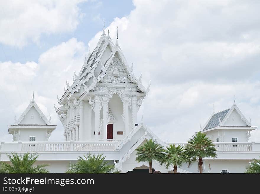 White Church in Thai temple