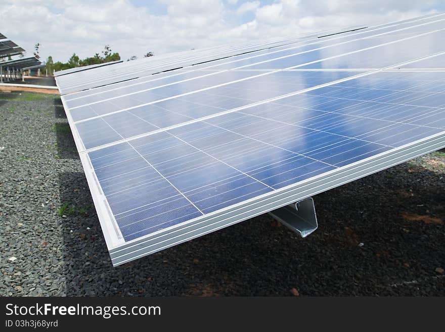 Solar Cell Plant,Countryside-North East of Thailand