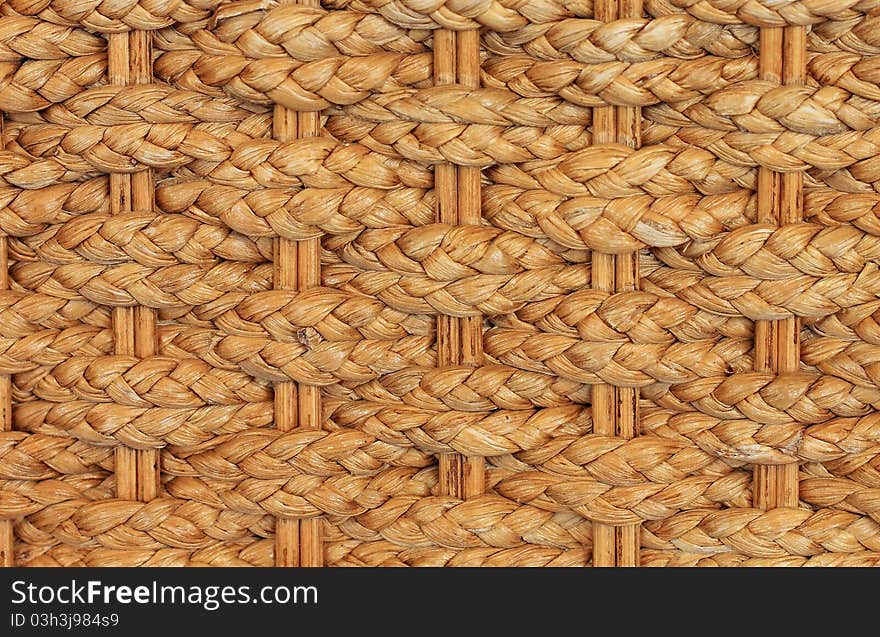 Texture of bamboo weave chair