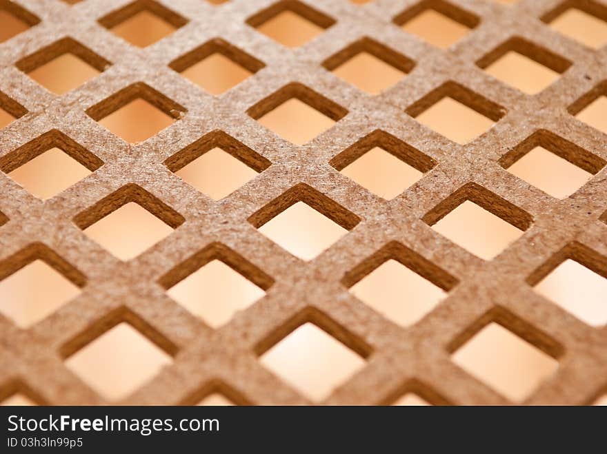 Fiberboard In Rhombs