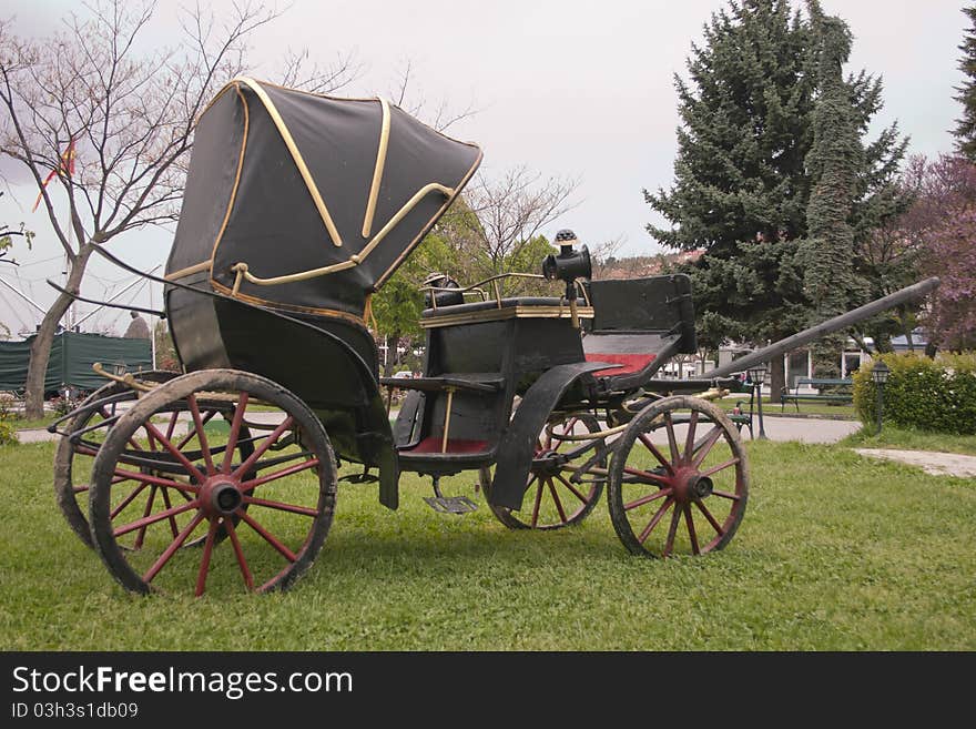 Stylized very old Macedonian coach