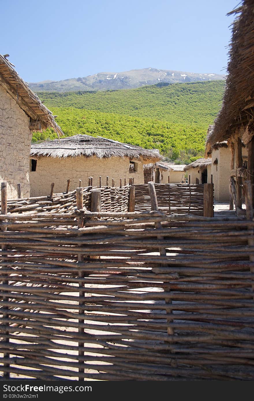 Macedonian log cabins