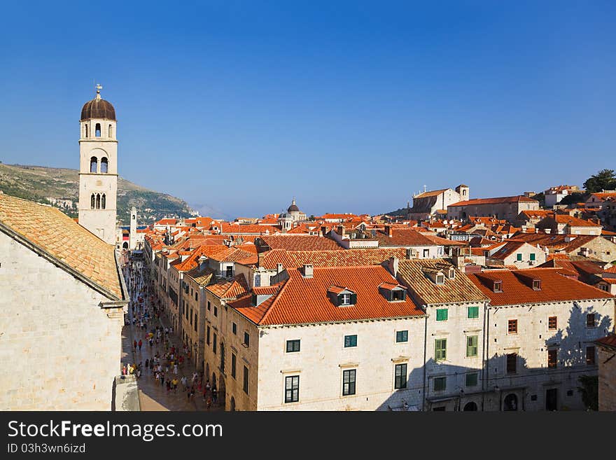 Town Dubrovnik in Croatia - architecture background