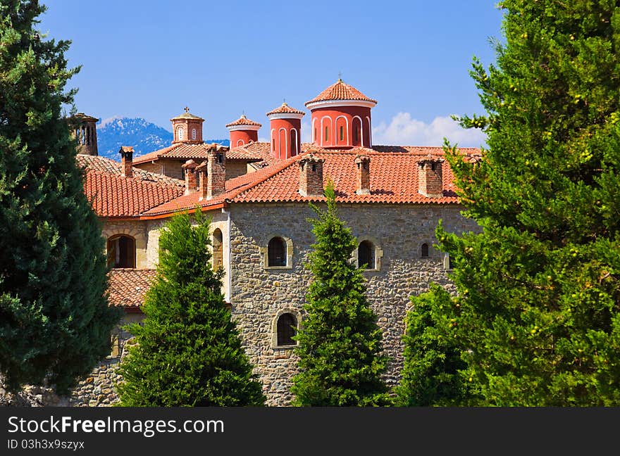 Meteora monastery in Greece