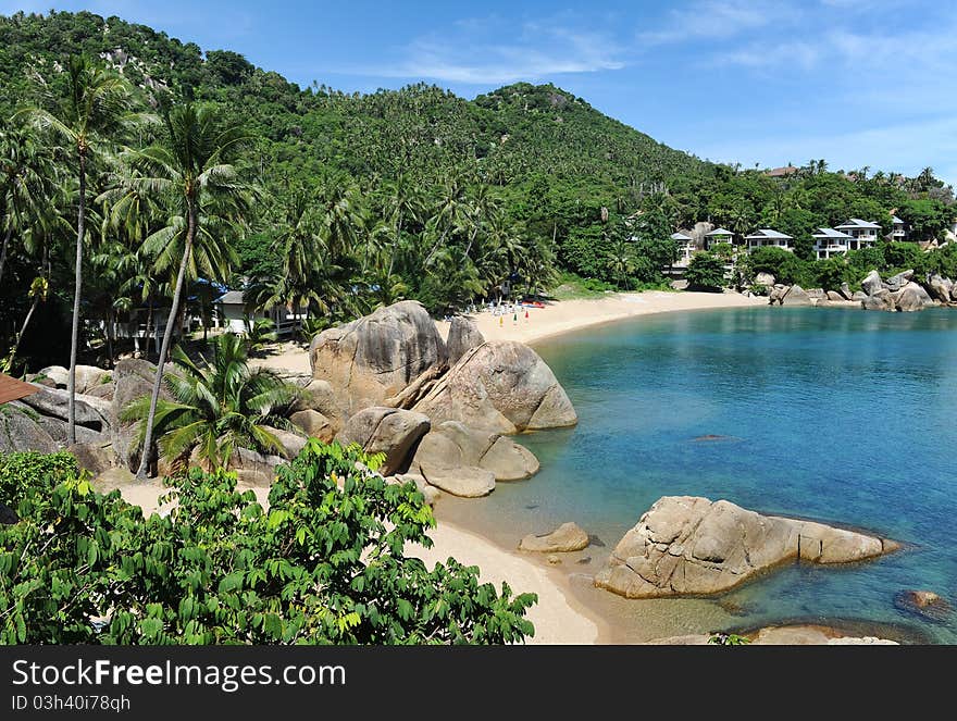 Tropical Lamai beach in Thailand. Tropical Lamai beach in Thailand