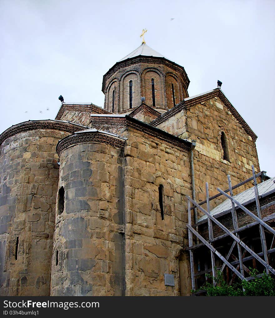 Ancient Metekhi temple, Tbilisi, Georgia, 12th century