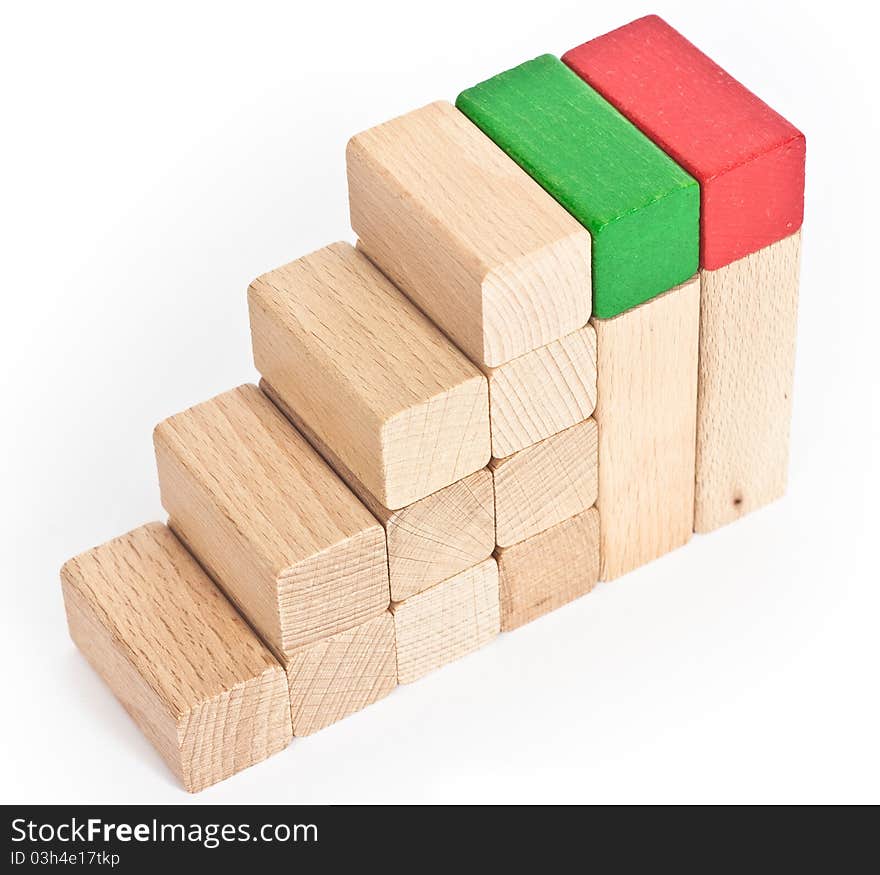 Nature and color wooden cube. Nature and color wooden cube