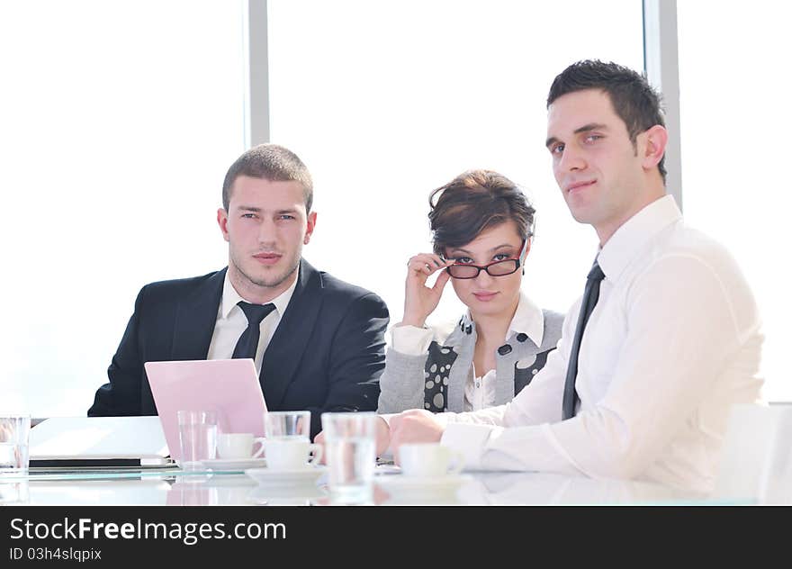 Group of business people at meeting