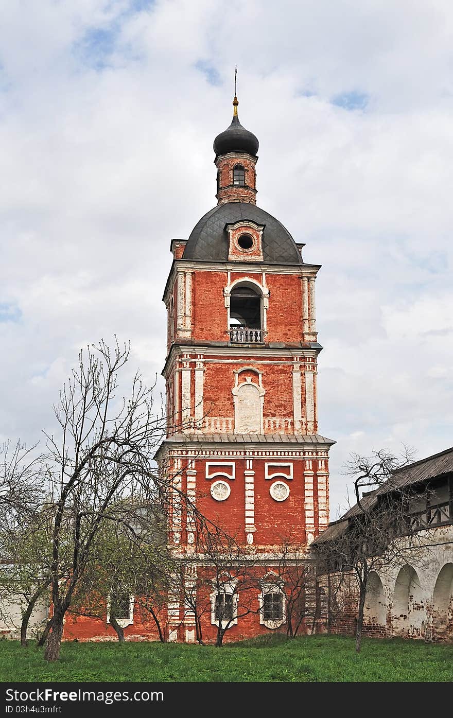 Old belfry in Goritsky Monastery of Pereslavl-Zalessky, Golden Ring of Russia