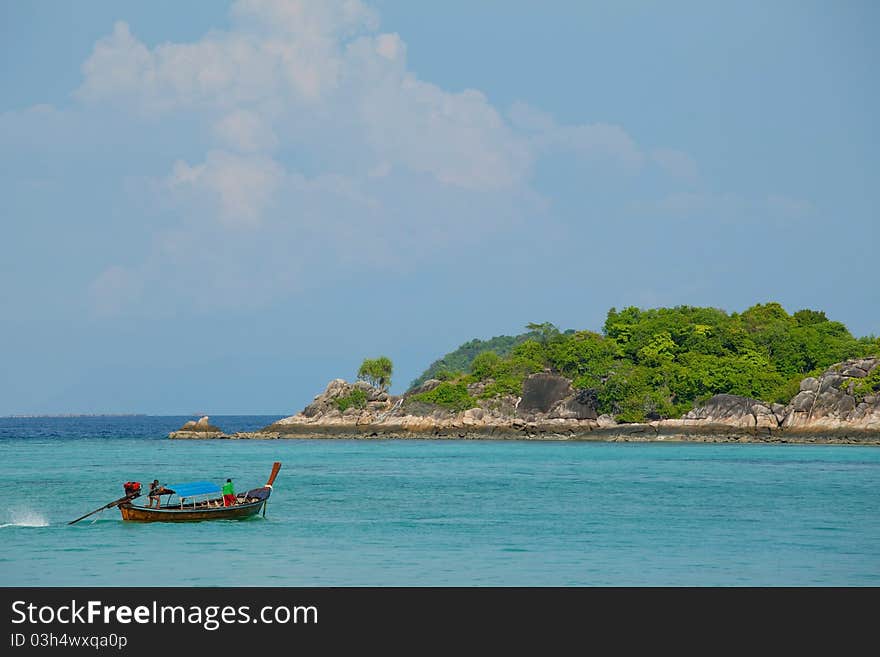 Boat on the sea