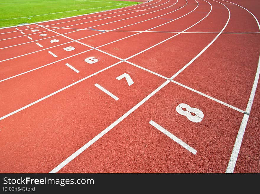 Abstract View Of Running Track