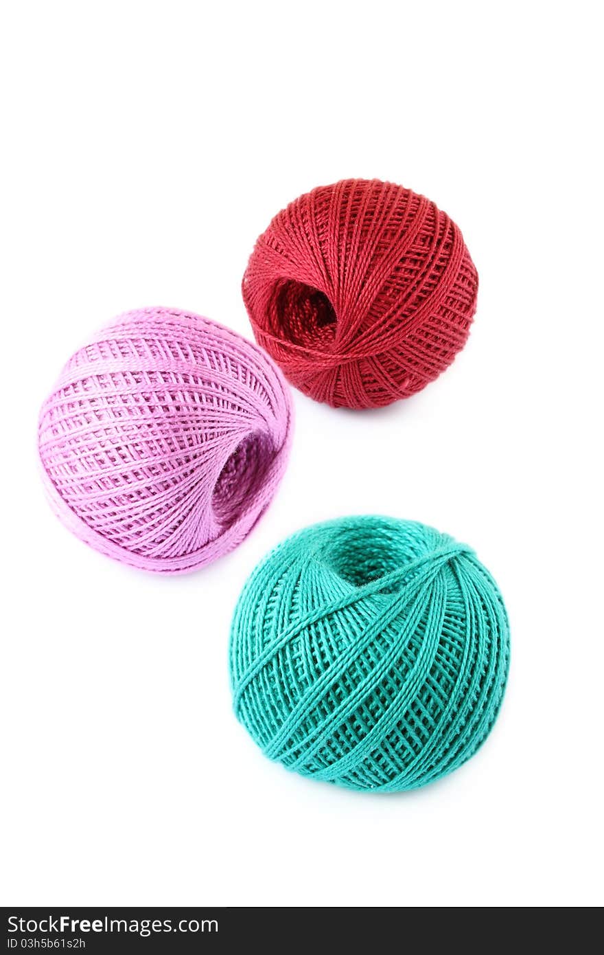 Colored thread for knitting