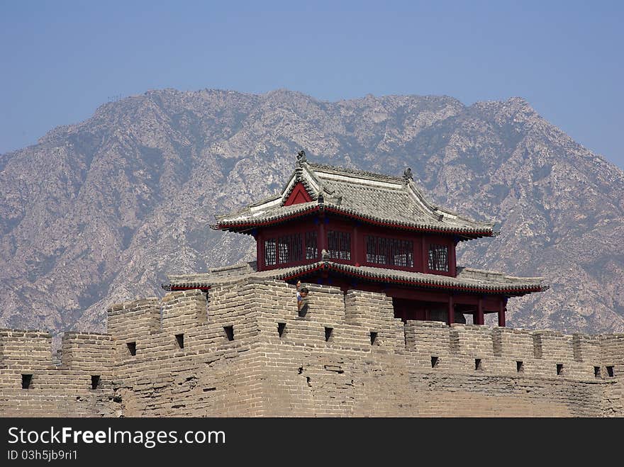 Ancient city with surrounded high wall