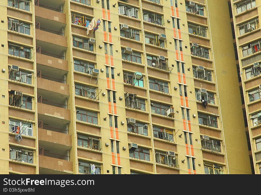 Hong Kong apartment blocks