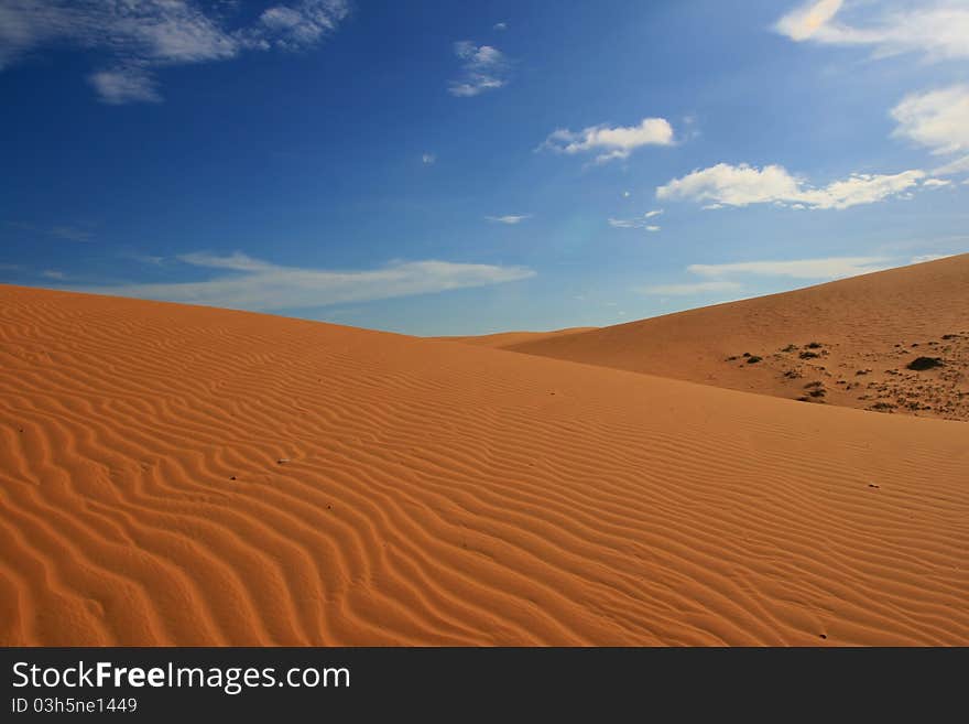 Red sand dunes