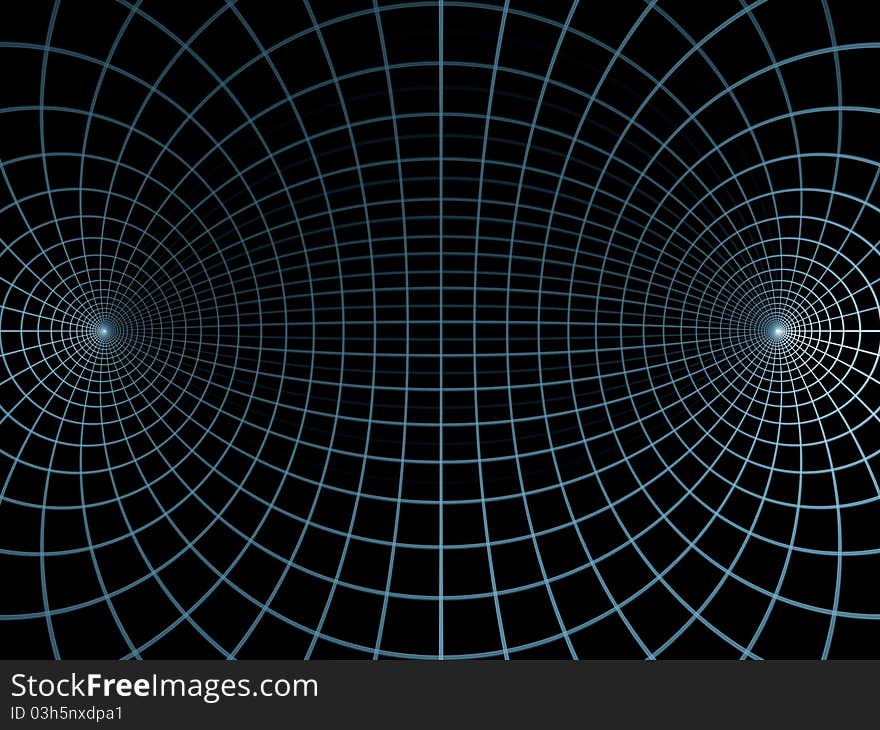 Elegant dynamic grid lines rendered on plain background on the subject of science, technologies, motion and dynamism. Elegant dynamic grid lines rendered on plain background on the subject of science, technologies, motion and dynamism