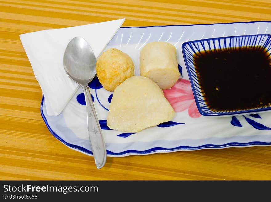 Pempek Palembang (close Up).